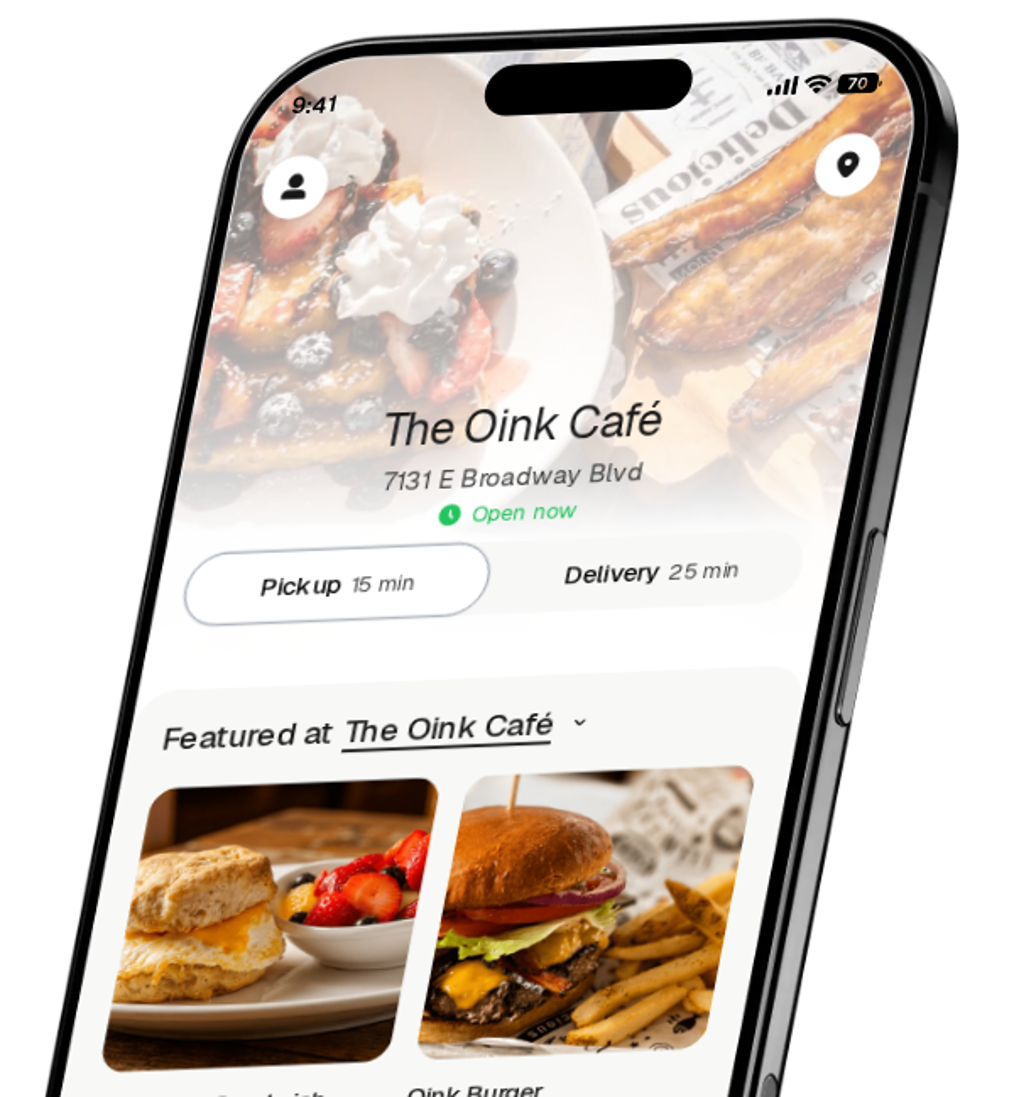 The Oink Café app preview