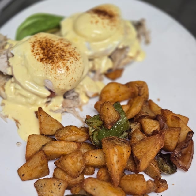 Turkey Avocado Benedict.