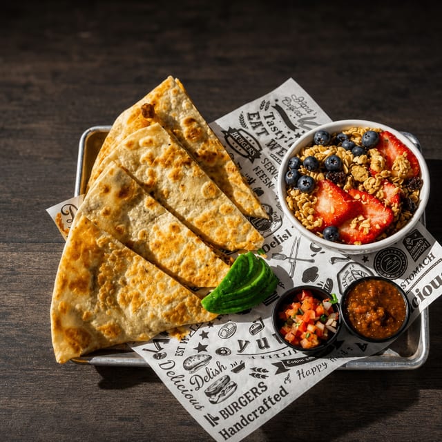 Breakfast Carne Asada Quesadilla.